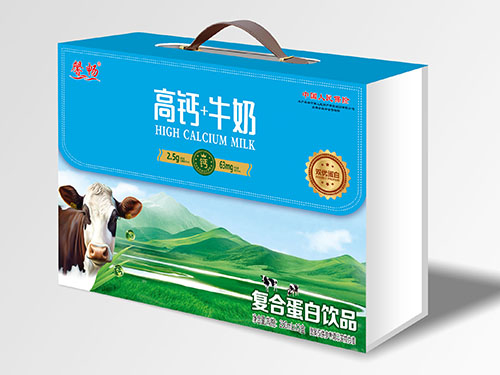 高鈣+牛奶復合蛋白飲品木盒